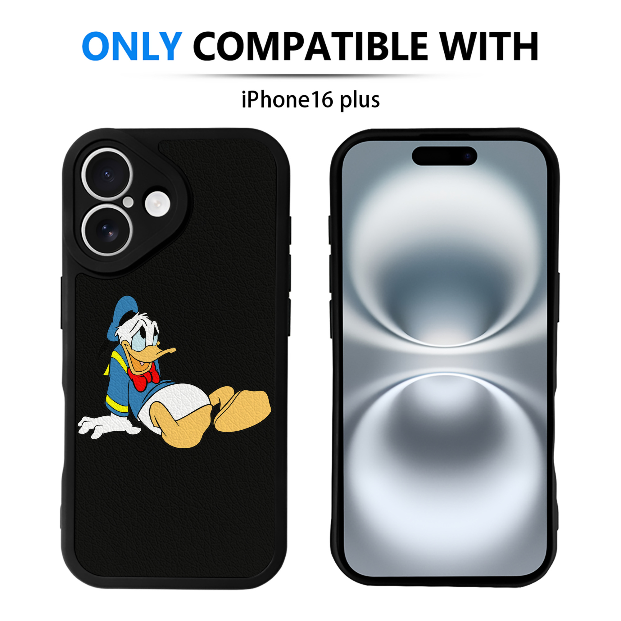 （画像用） ミッキーマウス Mickey Mouse 【iPhone 16シリーズ対応】シリコンスマホケース（レザー調） 材質：シリコン